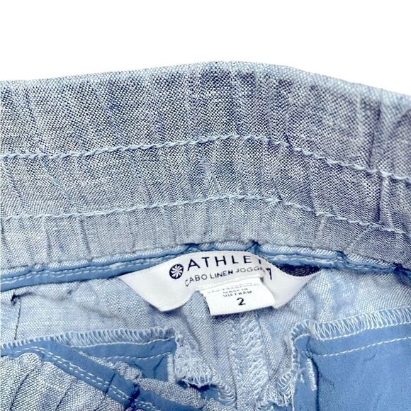ATHLETA Cabo Linen Jogger Blue Size 2 - Picture 7 of 9